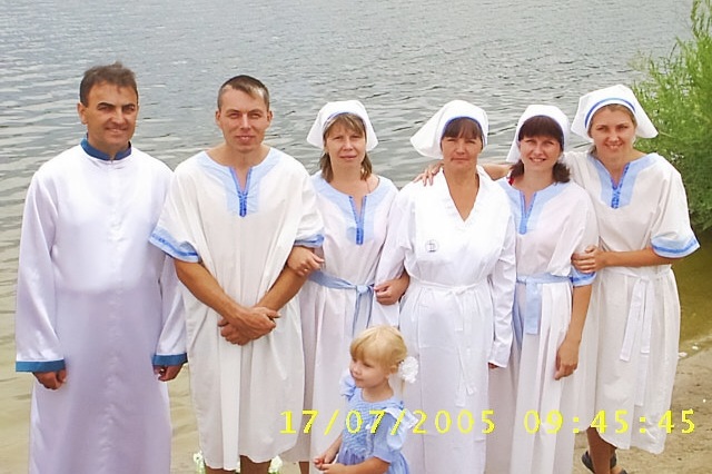 Крещение членов Городищенской церкви ЕХБ