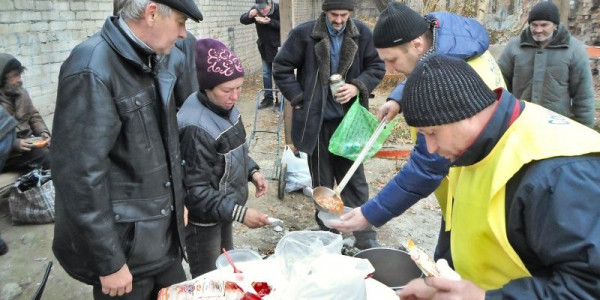 Служение помощи бездомным людям в Волгограде